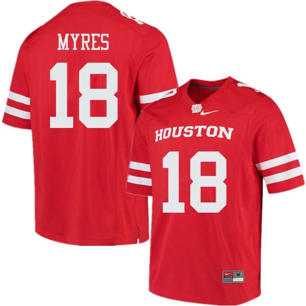 Men #18 Alexander Myres Houston Cougars College Football Jerseys Sale-Red